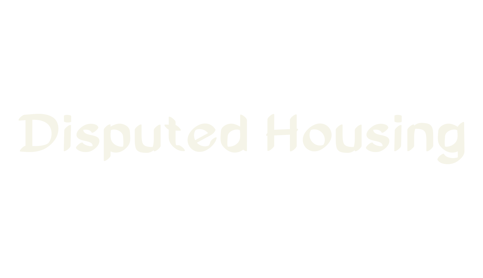 Disputed Housing, comic sans font preview