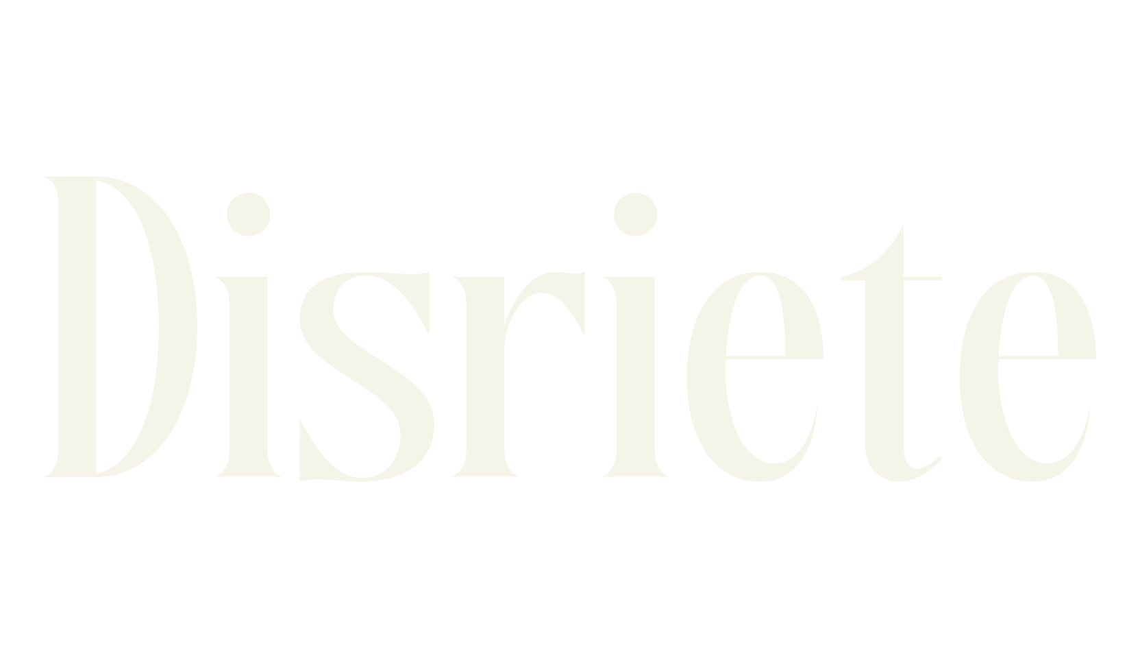 Disriete, serif font preview