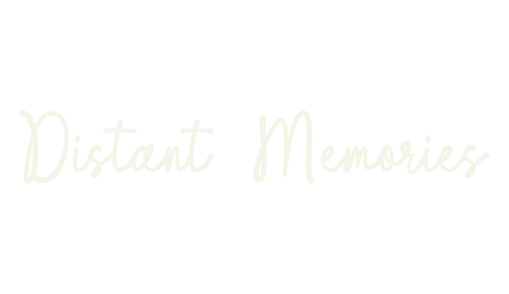 Distant Memories, notes font preview