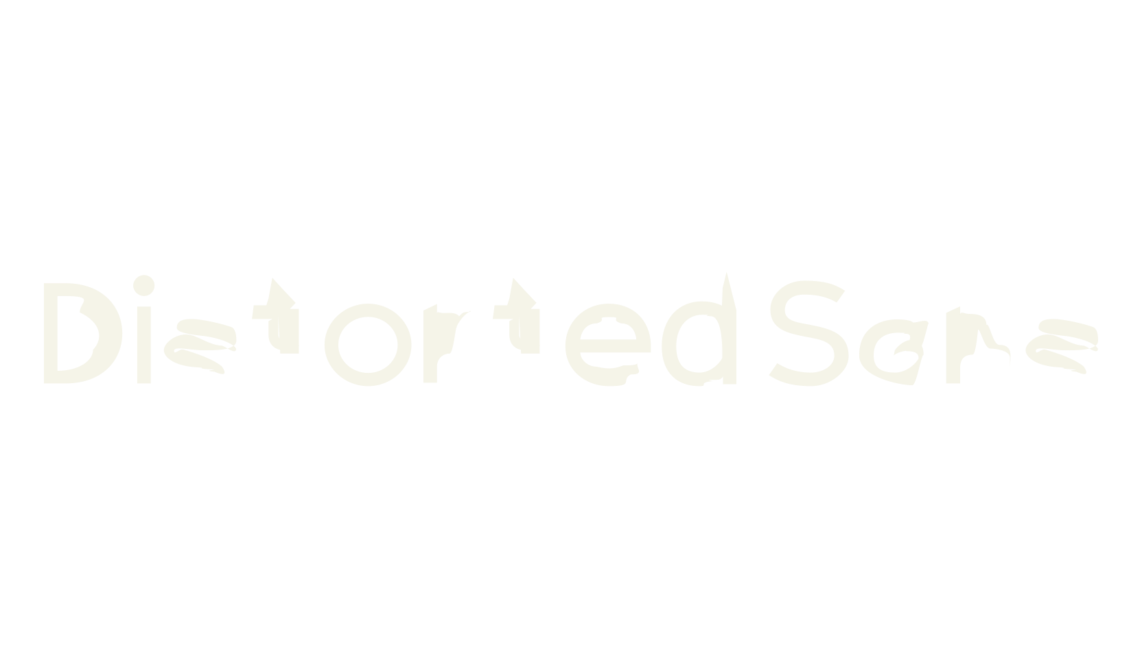 Distorted Sans, sans font preview