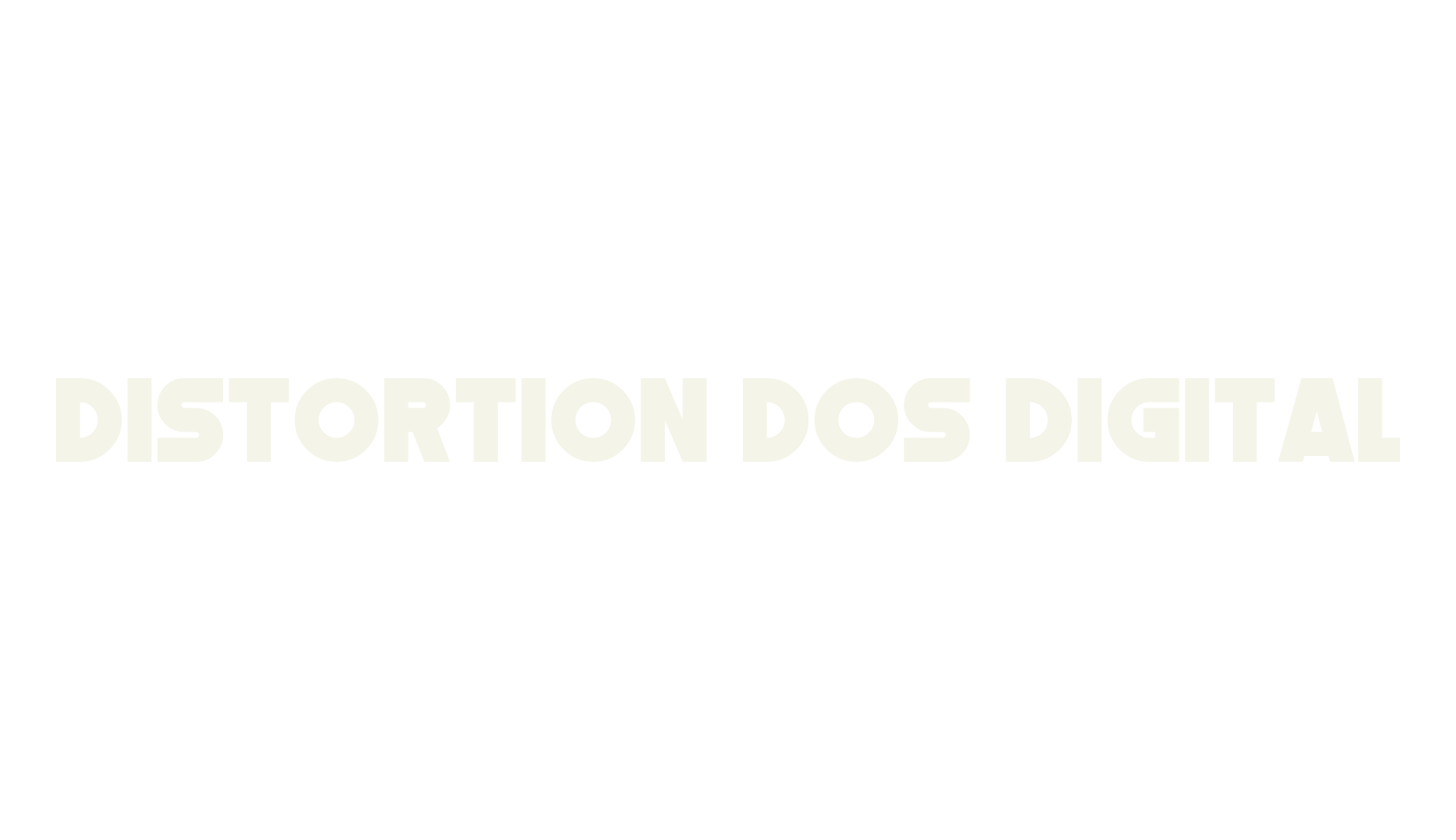 Distortion Dos Digital, sans font preview