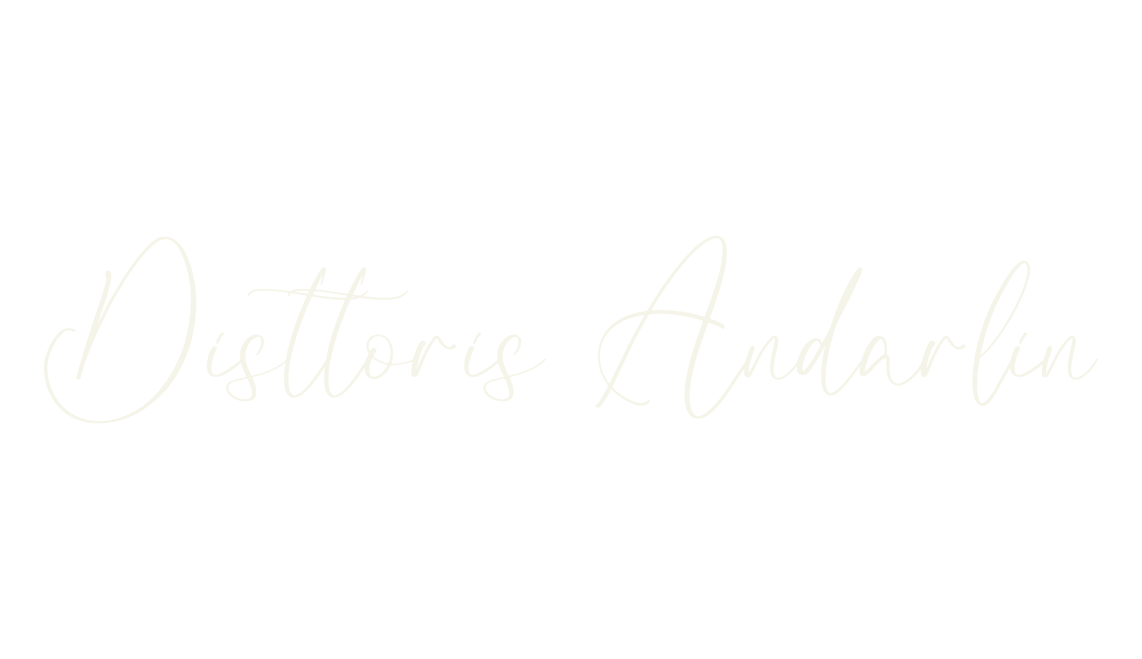 Disttoris Andarlin, script font preview