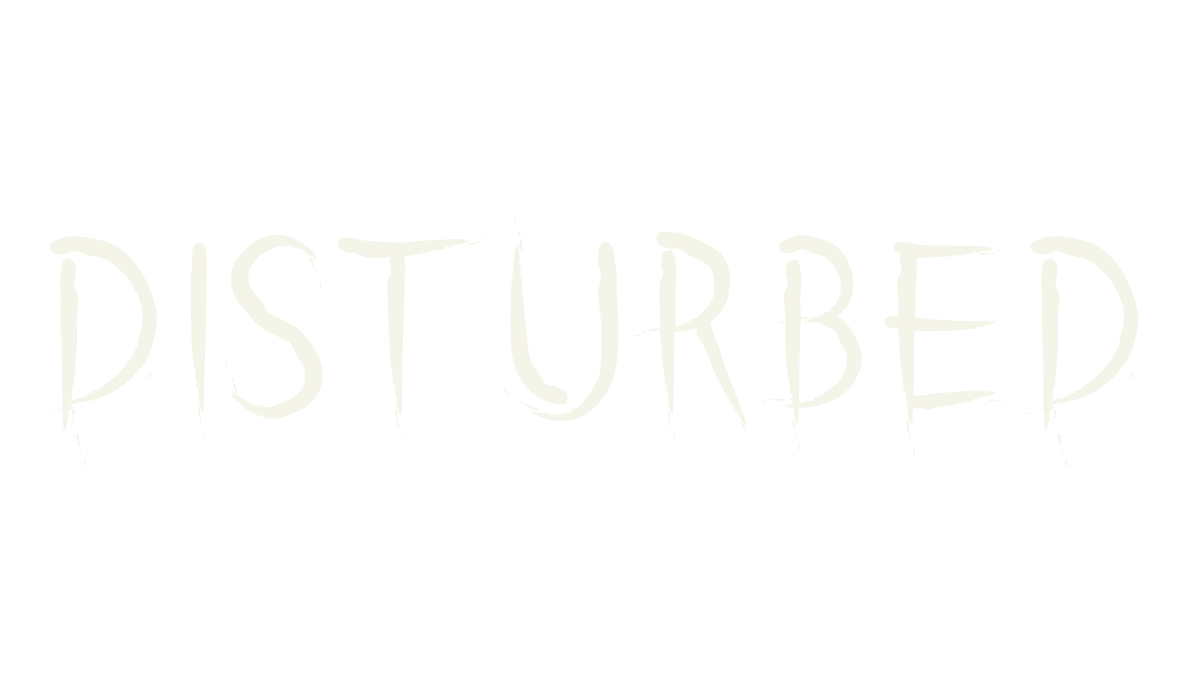DISTURBED, fantasy font preview