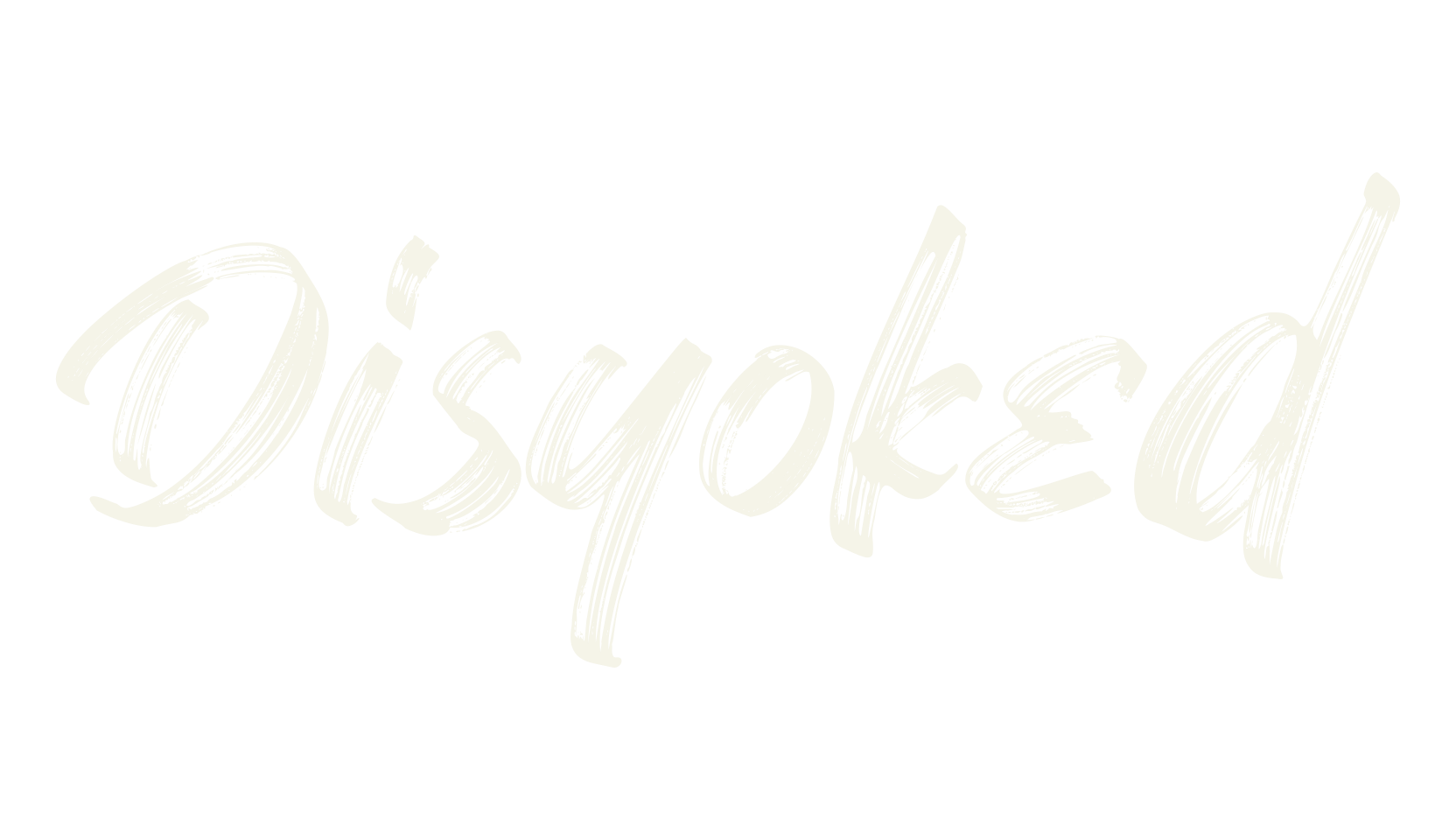 Disyoked, stroke font preview