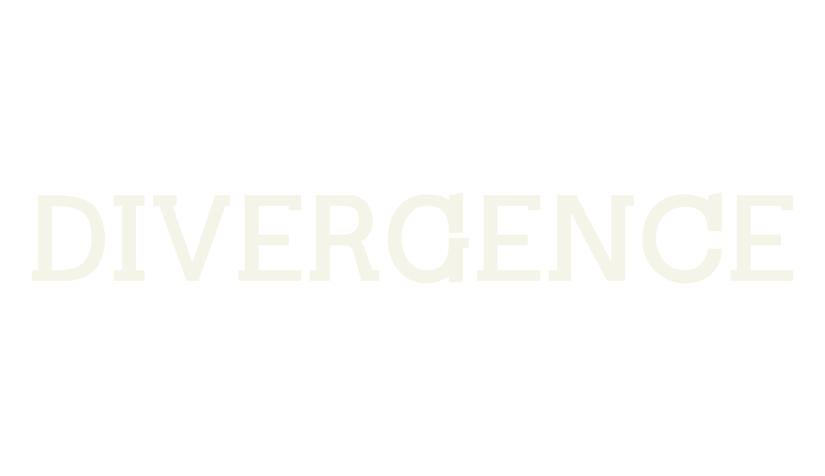 DIVERGENCE, divergent font preview