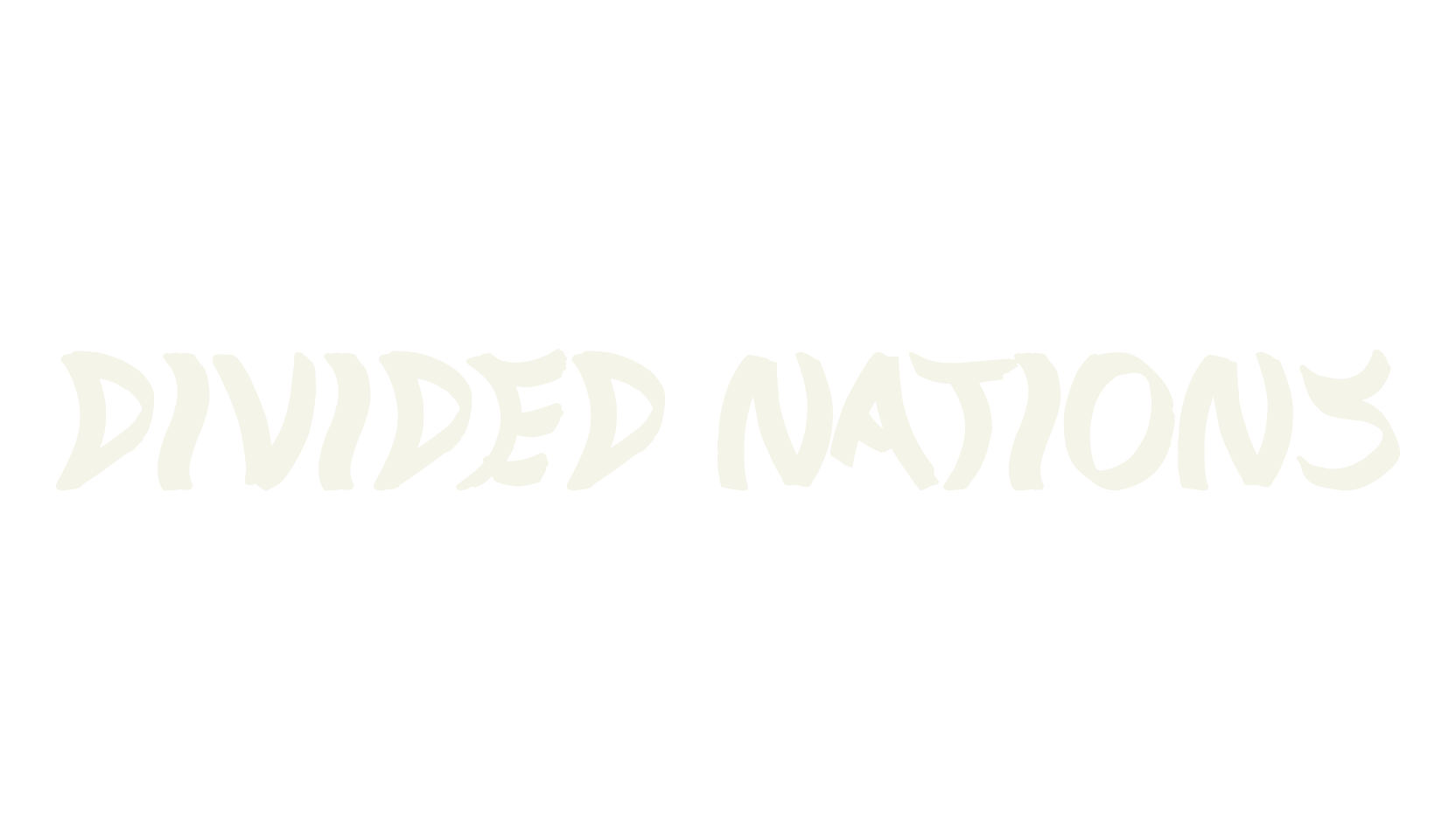 Divided Nations, handwritten font preview