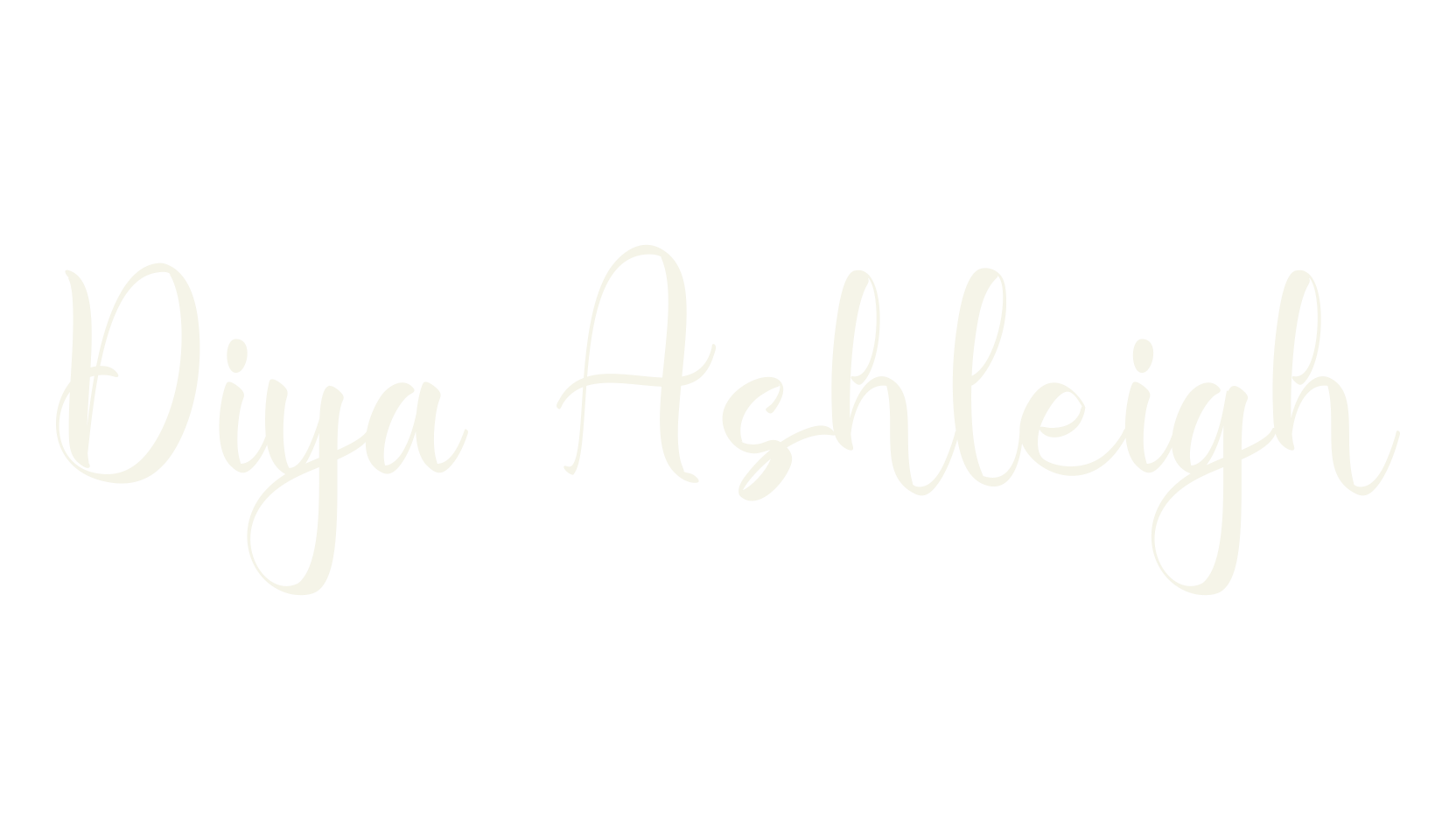 Diya Ashleigh, calligraphy font preview