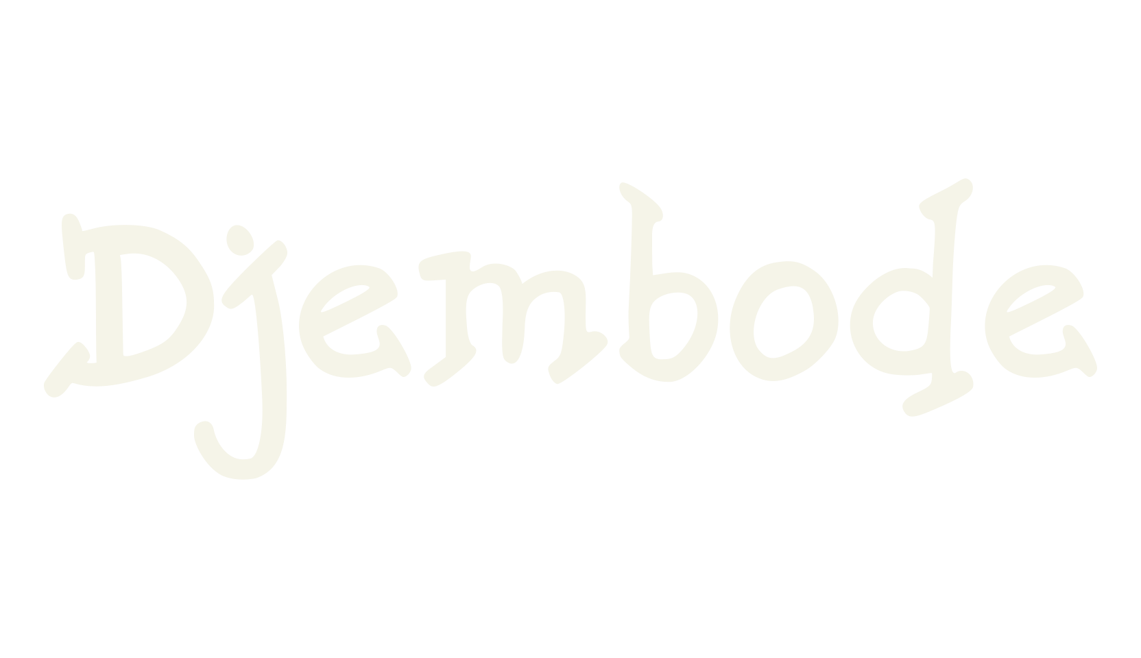 Djembode, quirky font preview