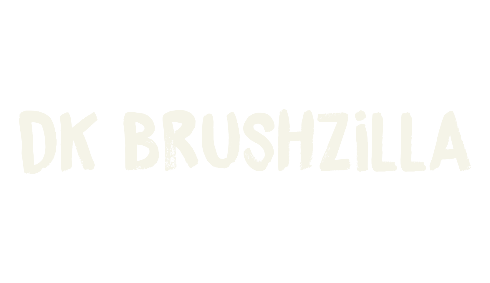 DK Brushzilla, handwritten font preview