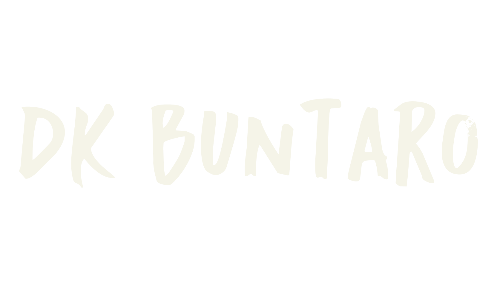 DK Buntaro, handwritten font preview