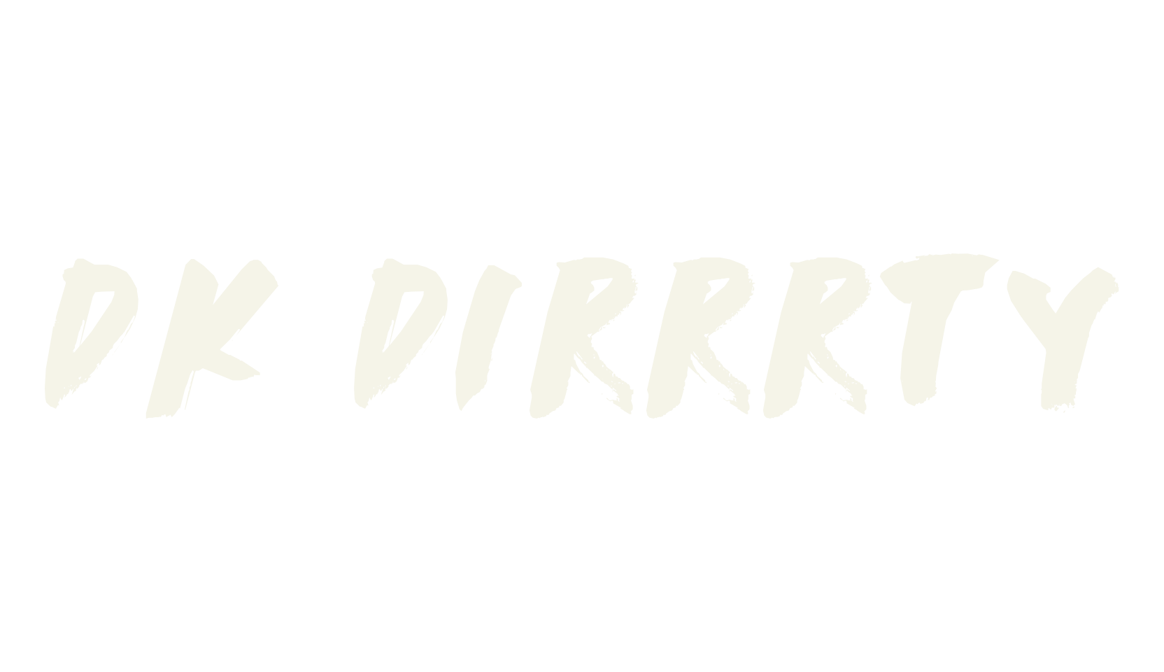 DK Dirrrty, handwritten font preview