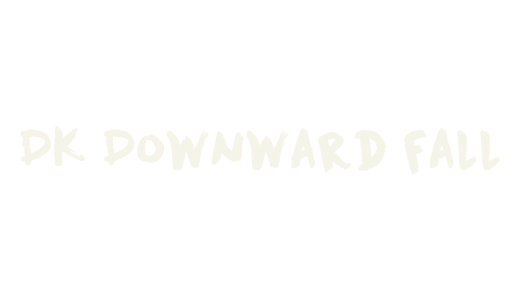 DK Downward Fall, handwritten font preview