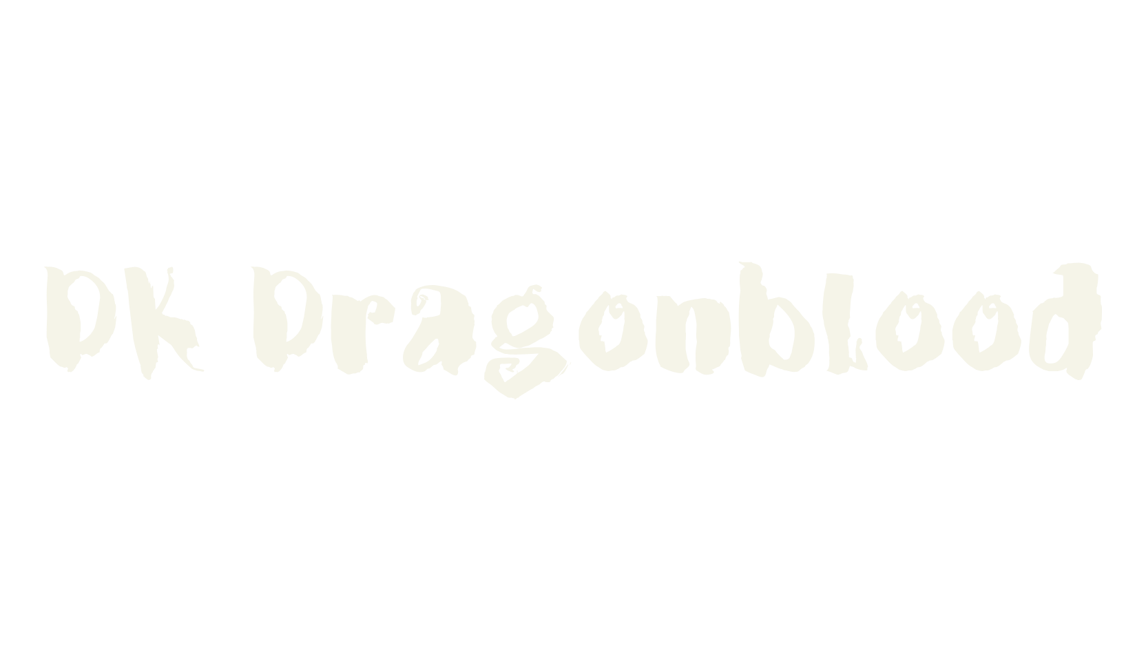 DK Dragonblood, handwritten font preview