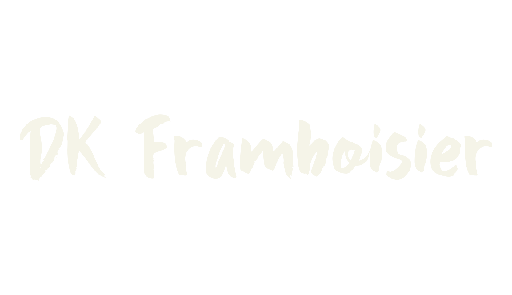 DK Framboisier, handwritten font preview