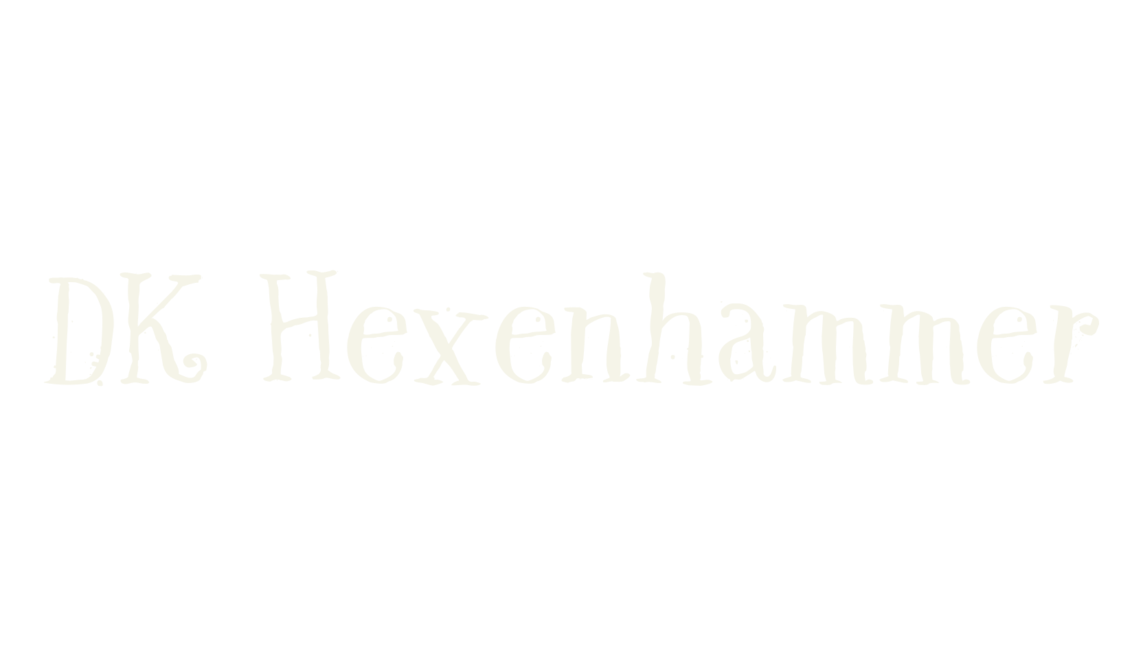 DK Hexenhammer, handwritten font preview