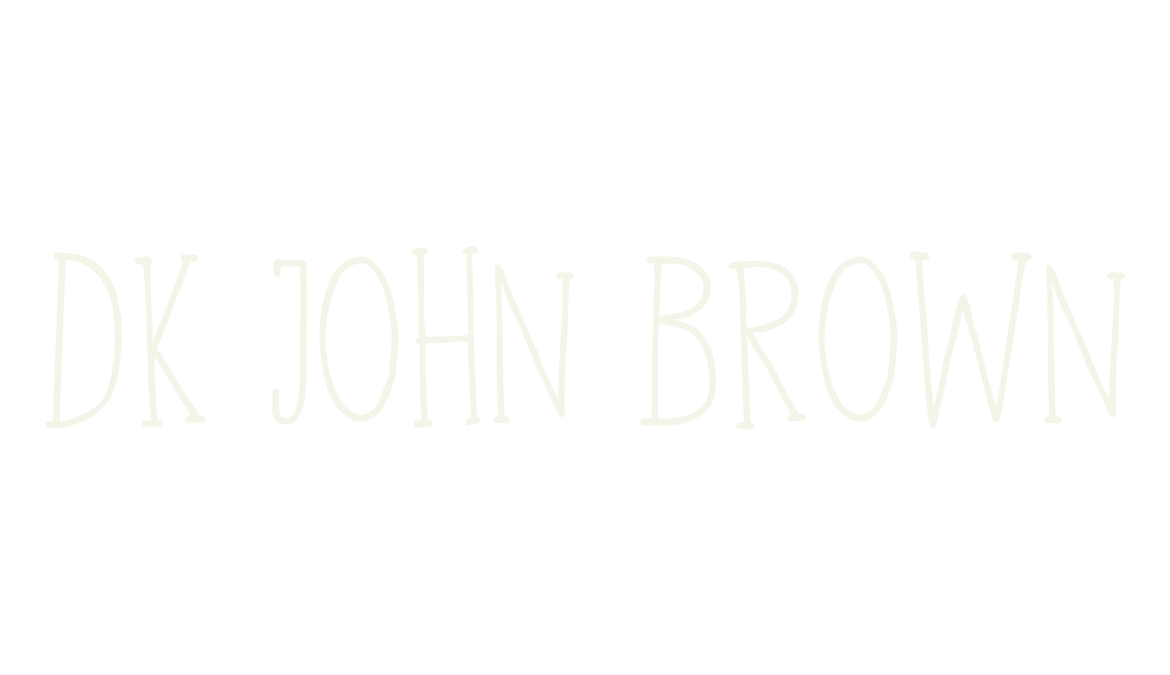 DK John Brown, handwritten font preview