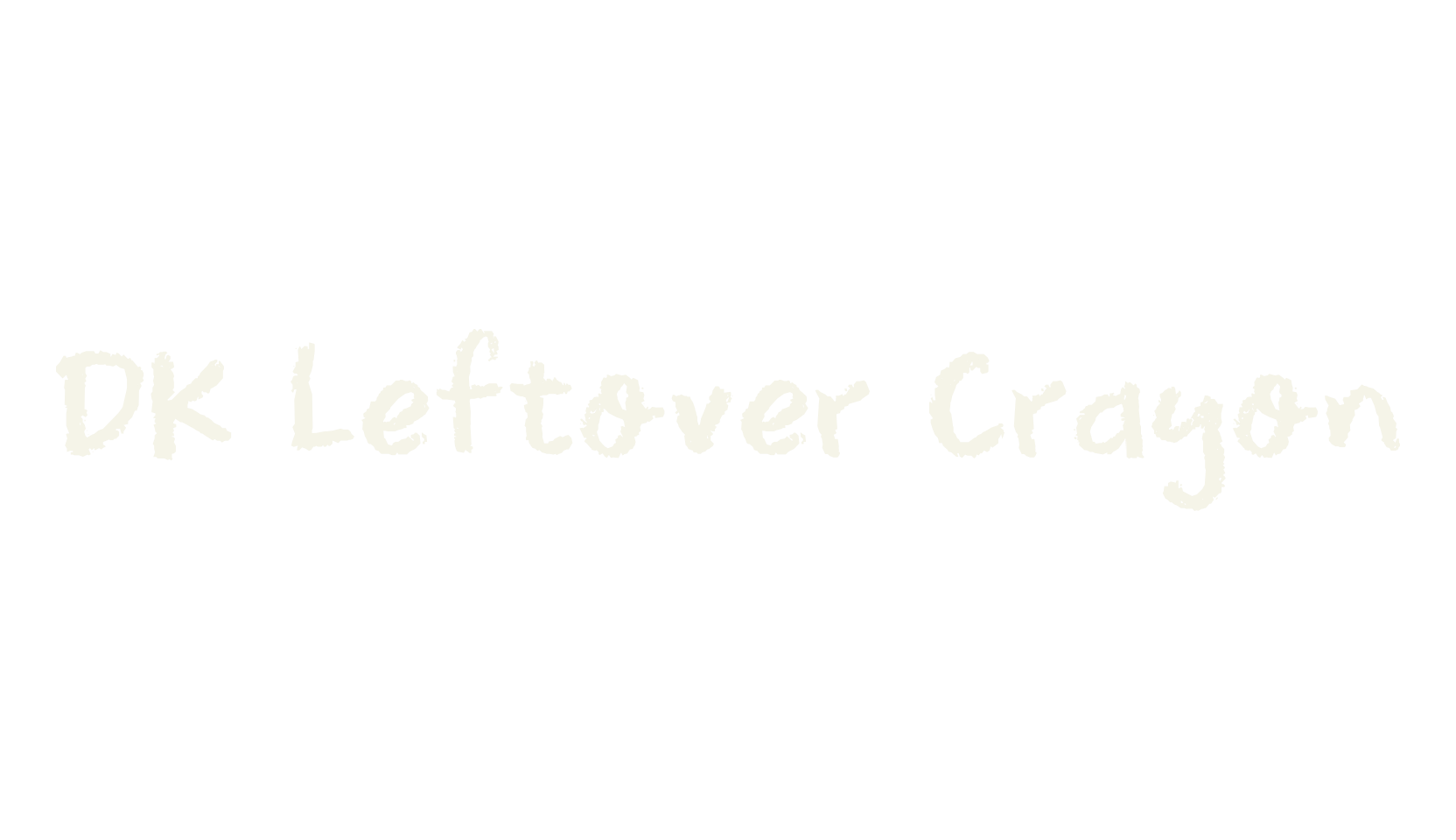 DK Leftover Crayon, handwritten font preview