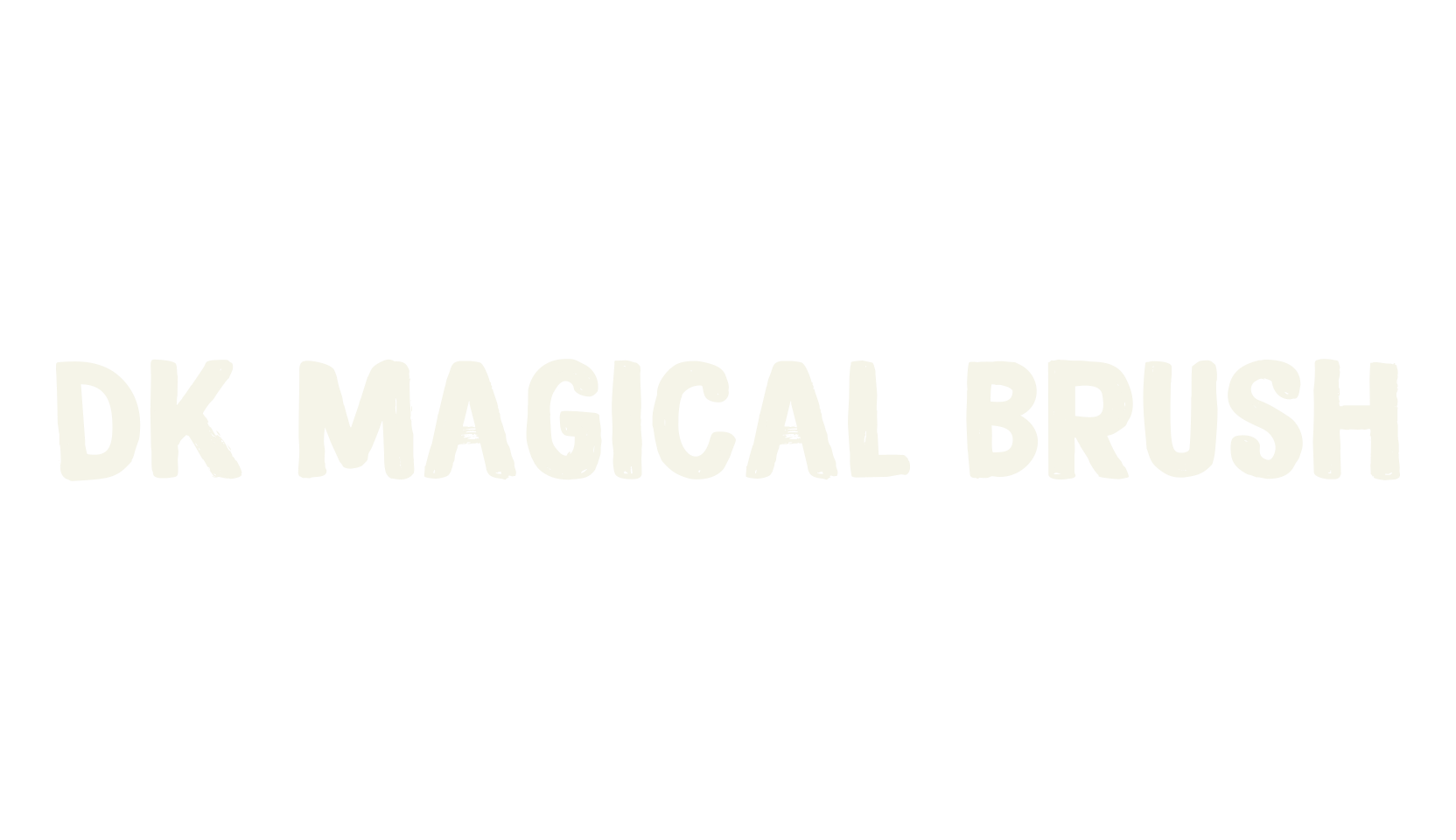 DK Magical Brush, handwritten font preview
