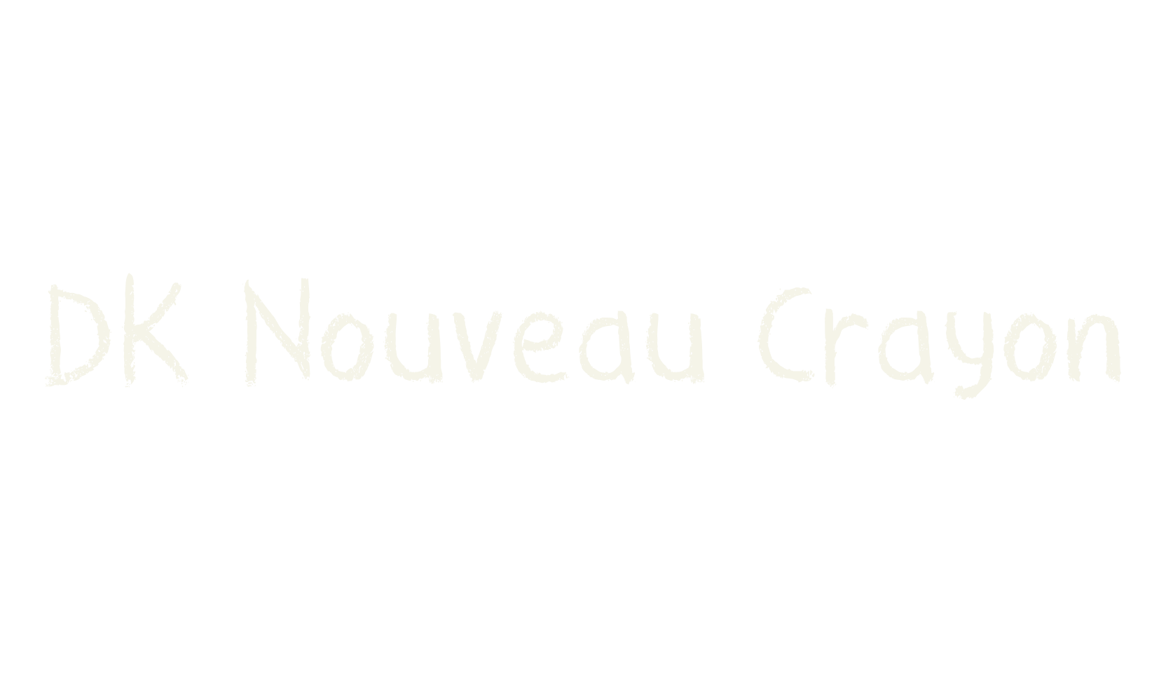 DK Nouveau Crayon, handwritten font preview