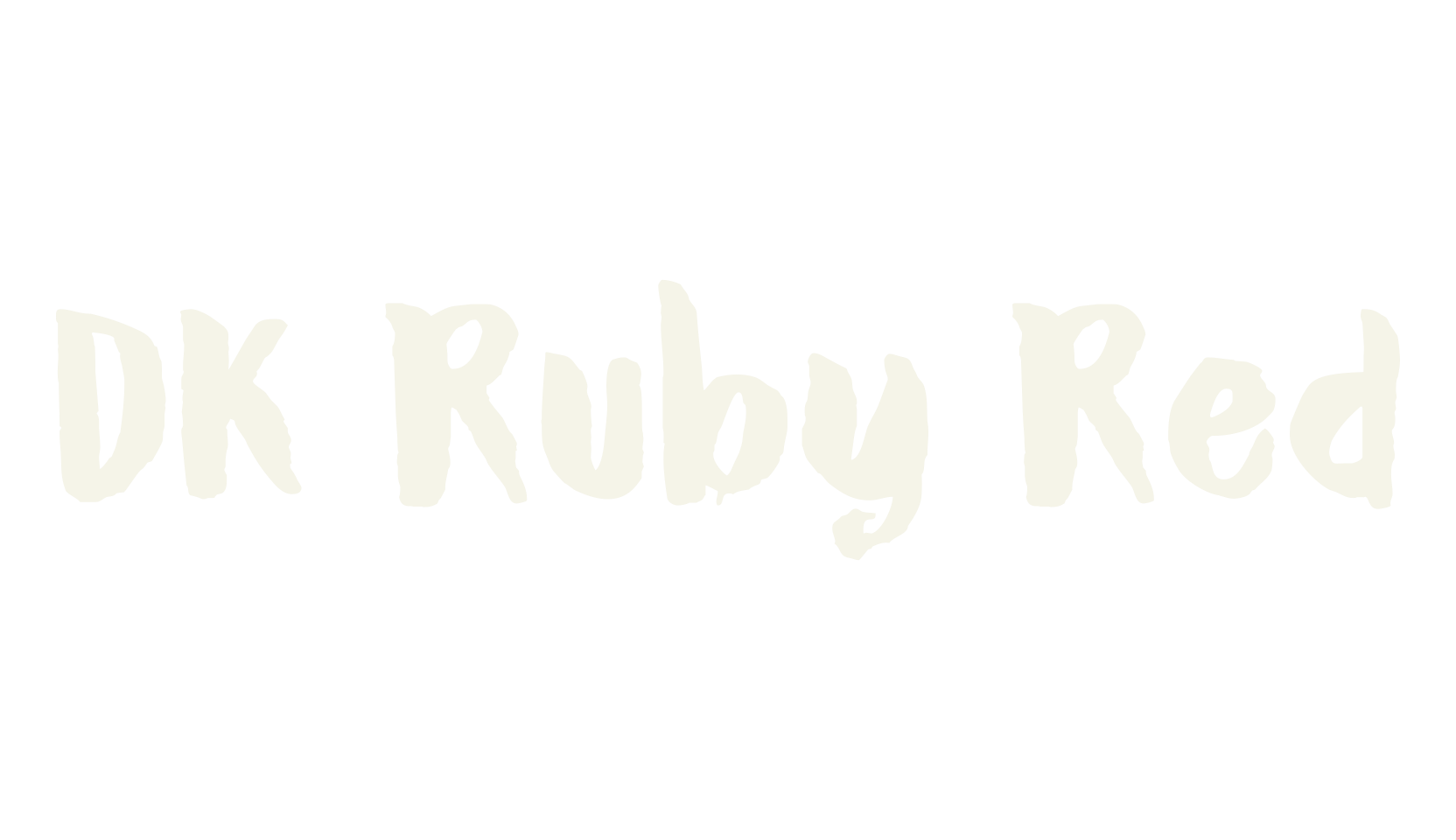 DK Ruby Red, display market font preview