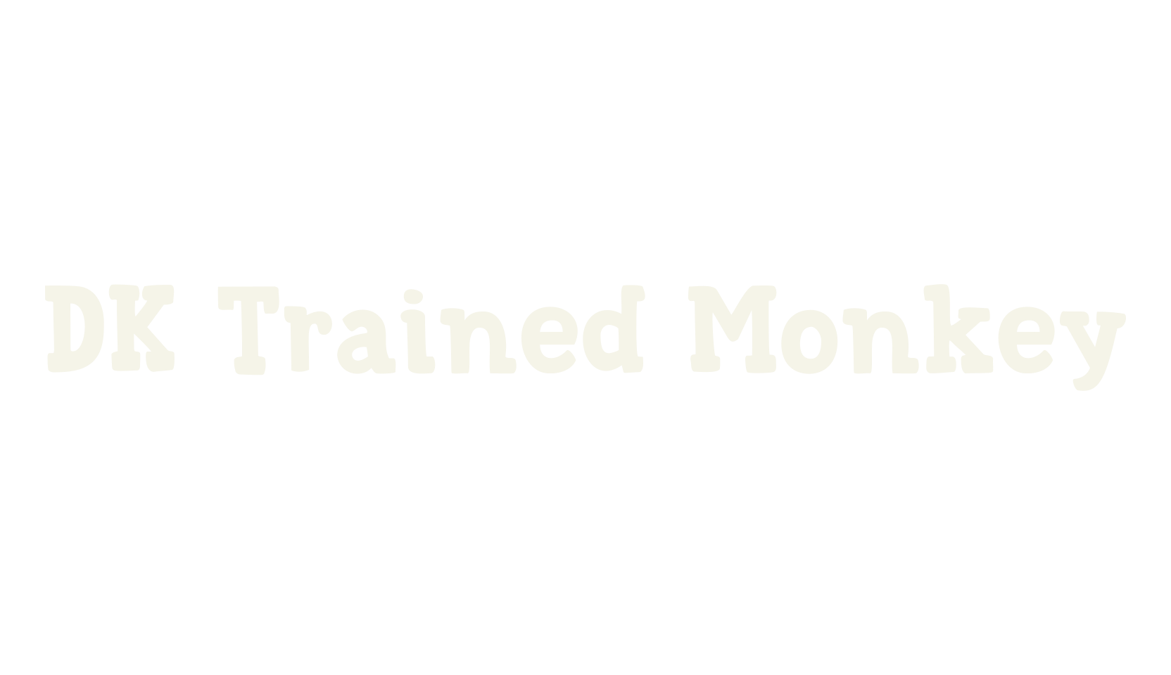 DK Trained Monkey, serif font preview
