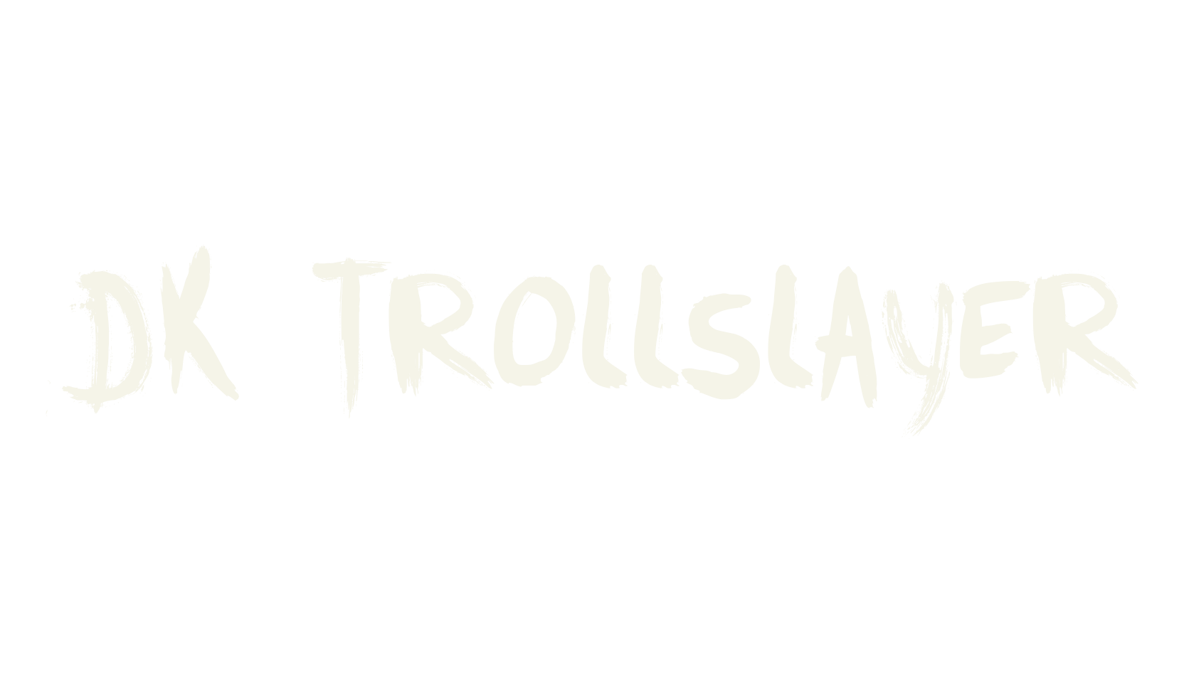 DK Trollslayer, handwritten font preview
