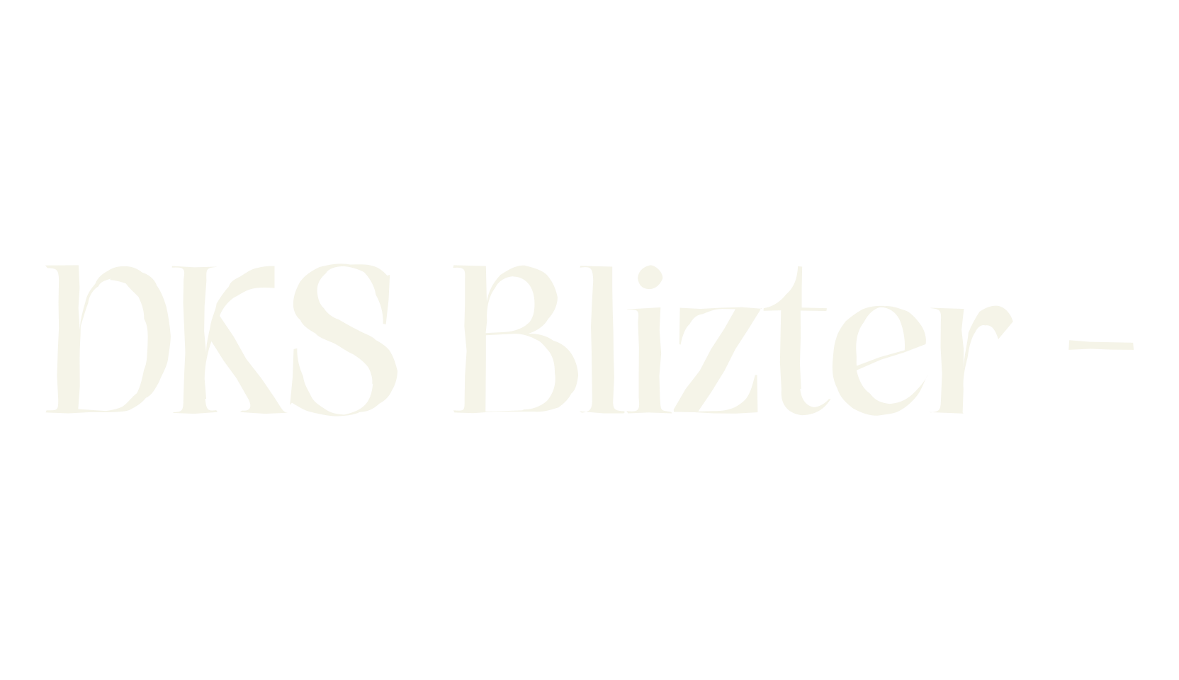 DKS Blizter -, sharp font preview