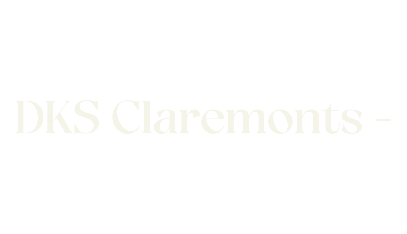 DKS Claremonts -, serif font preview