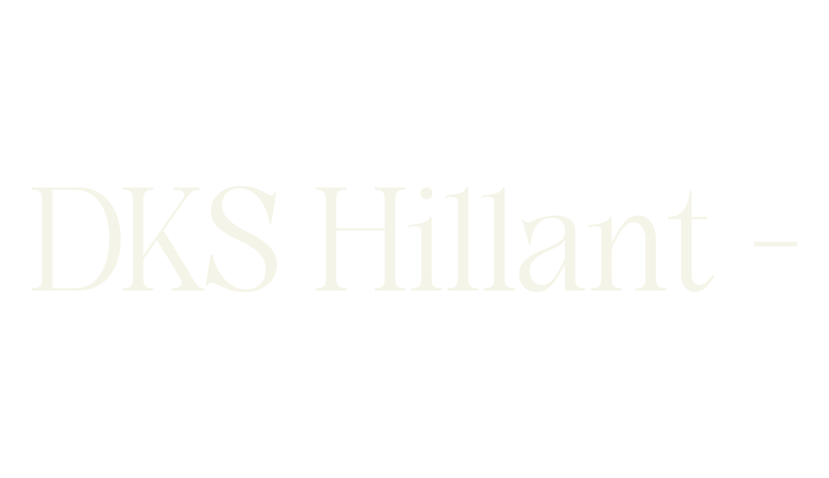 DKS Hillant -, condensed font preview