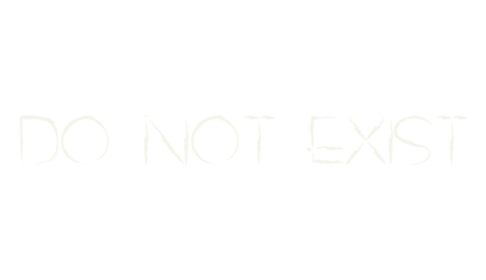 DO NOT EXIST, display market font preview