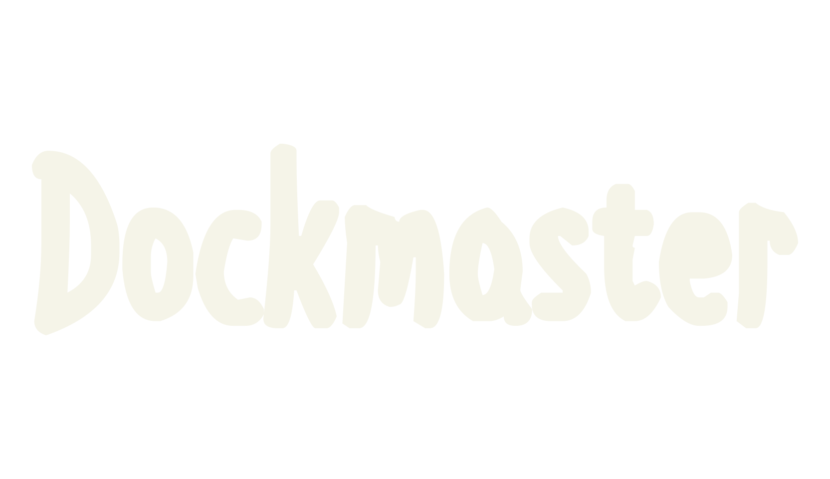 Dockmaster, bold font preview