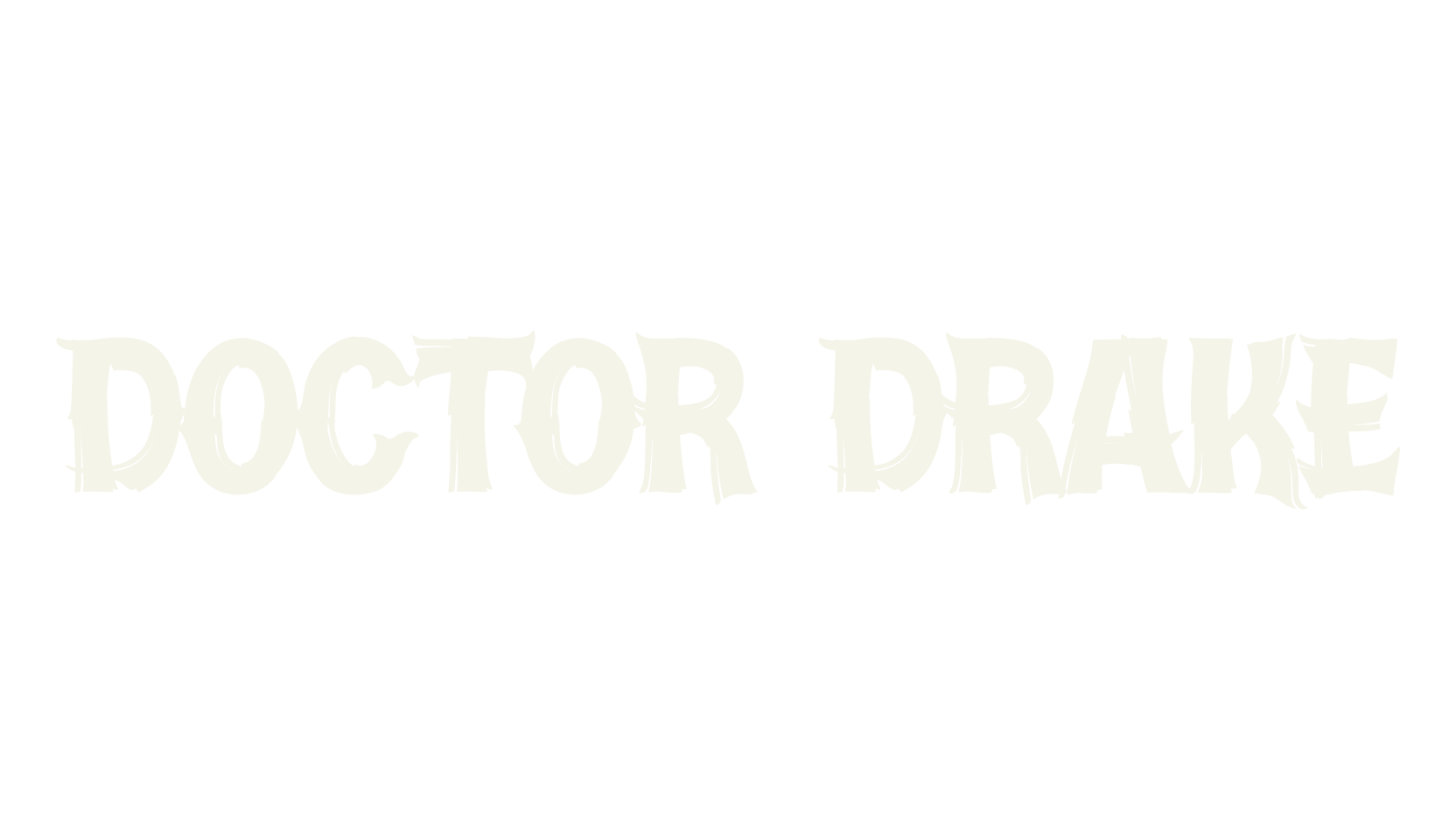 Doctor Drake, horror font preview