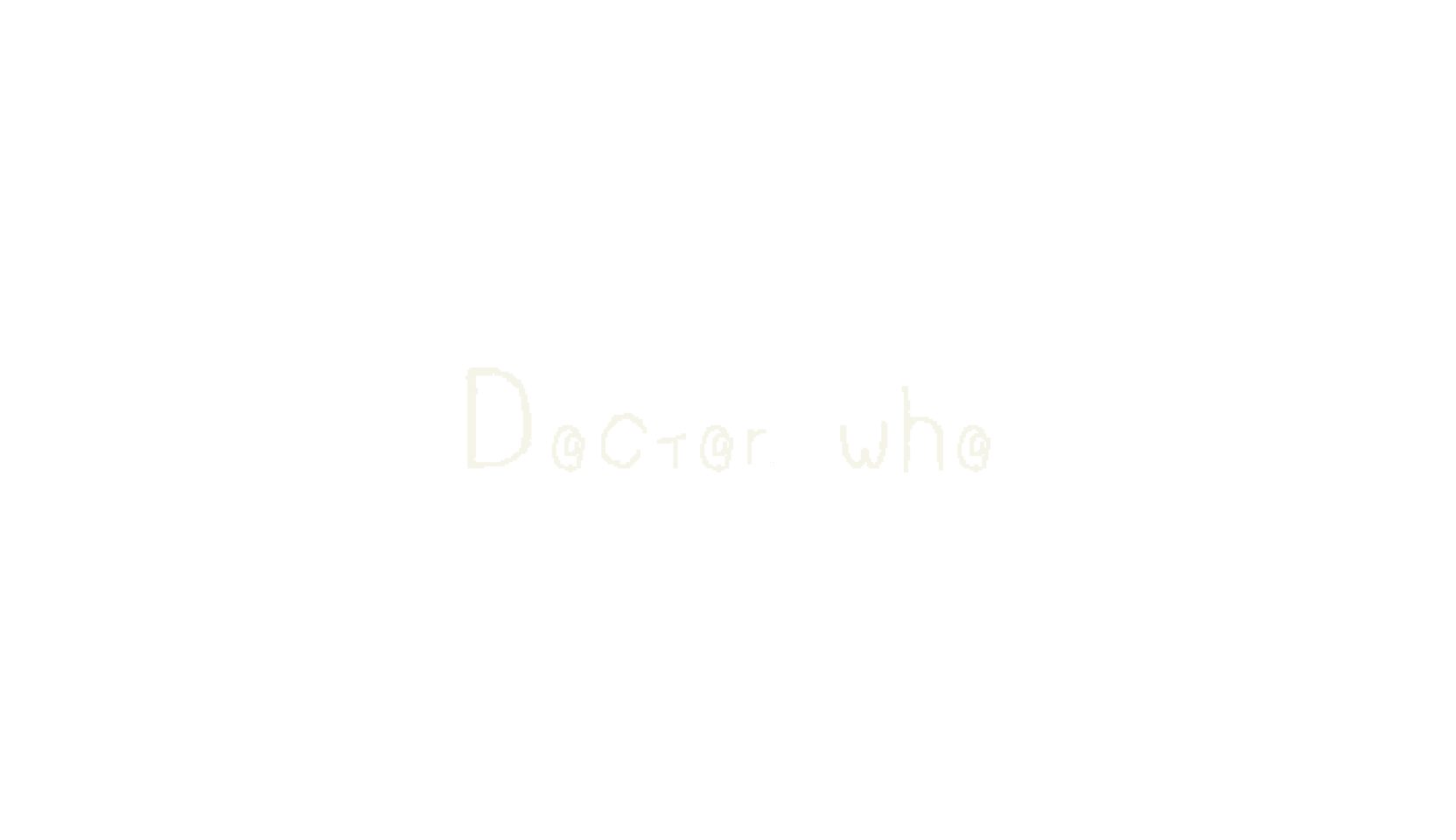 Doctor who, handwriting font preview