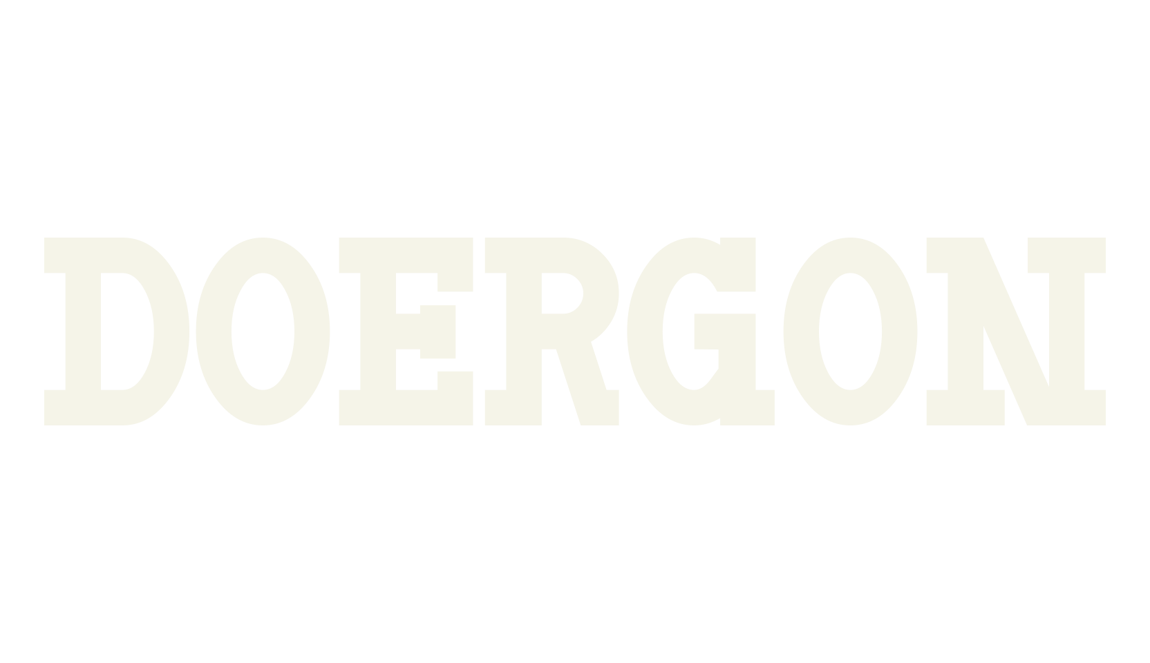 Doergon, 3d font preview
