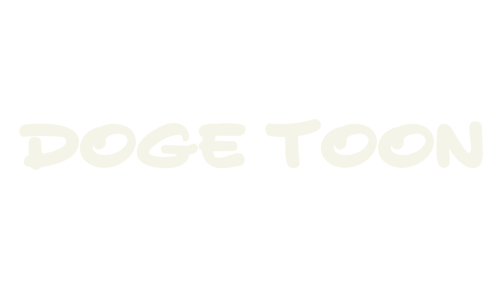 DOGE TOON, bubble font preview