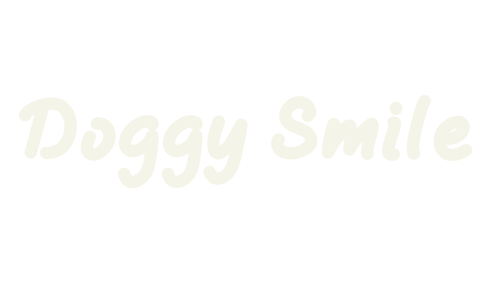 Doggy Smile, calligraphy font preview