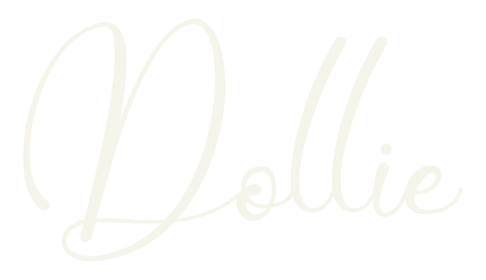Dollie, cursive font preview