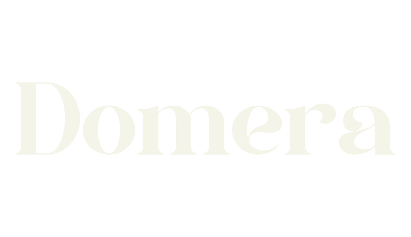Domera, serif font preview