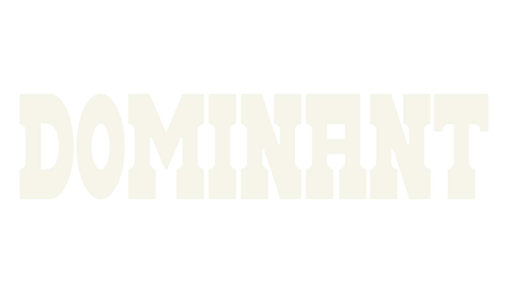 DOMINANT, wild west font preview