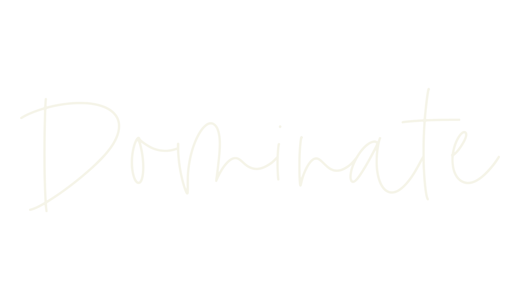 Dominate, hand lettering font preview