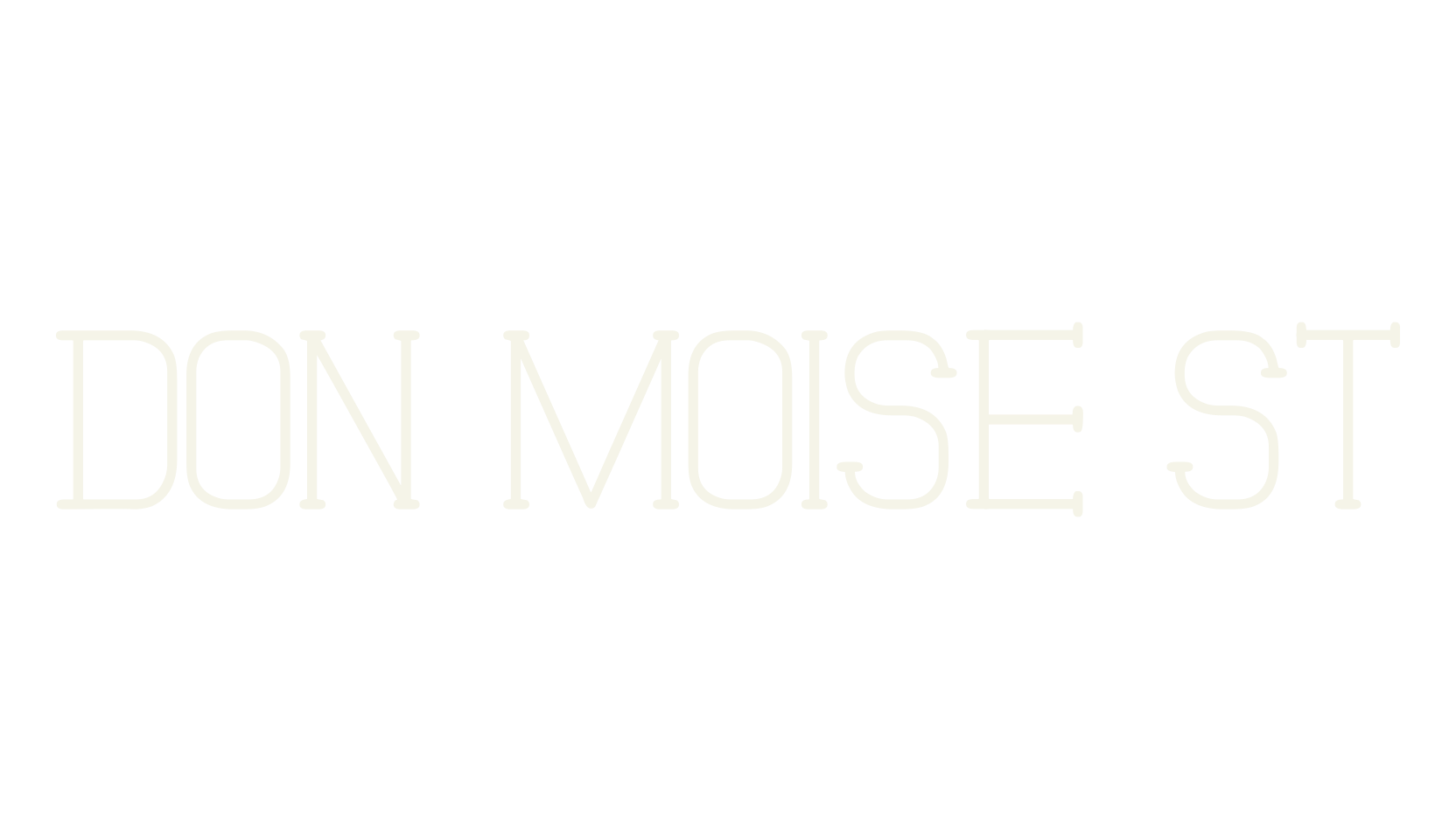 Don Moise St, fancy font preview