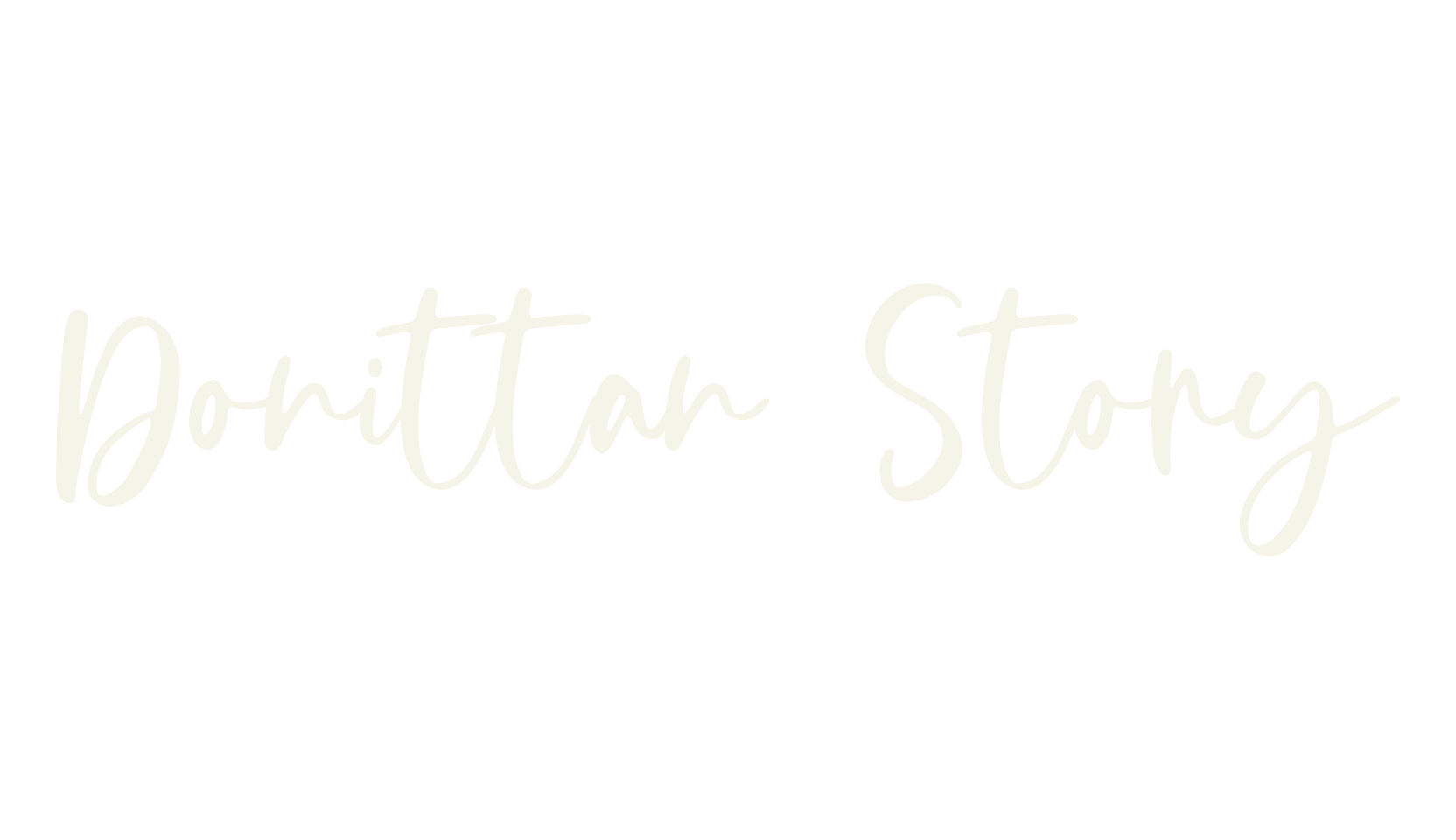 Donittan Story, cursive font preview