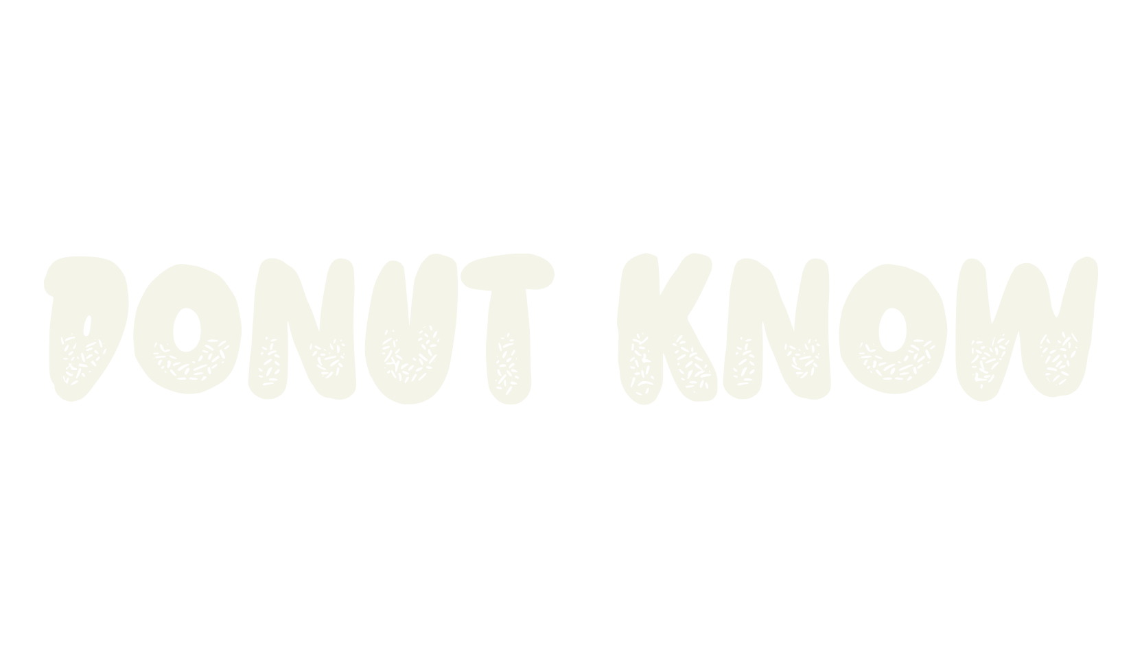 Donut Know, cute font preview