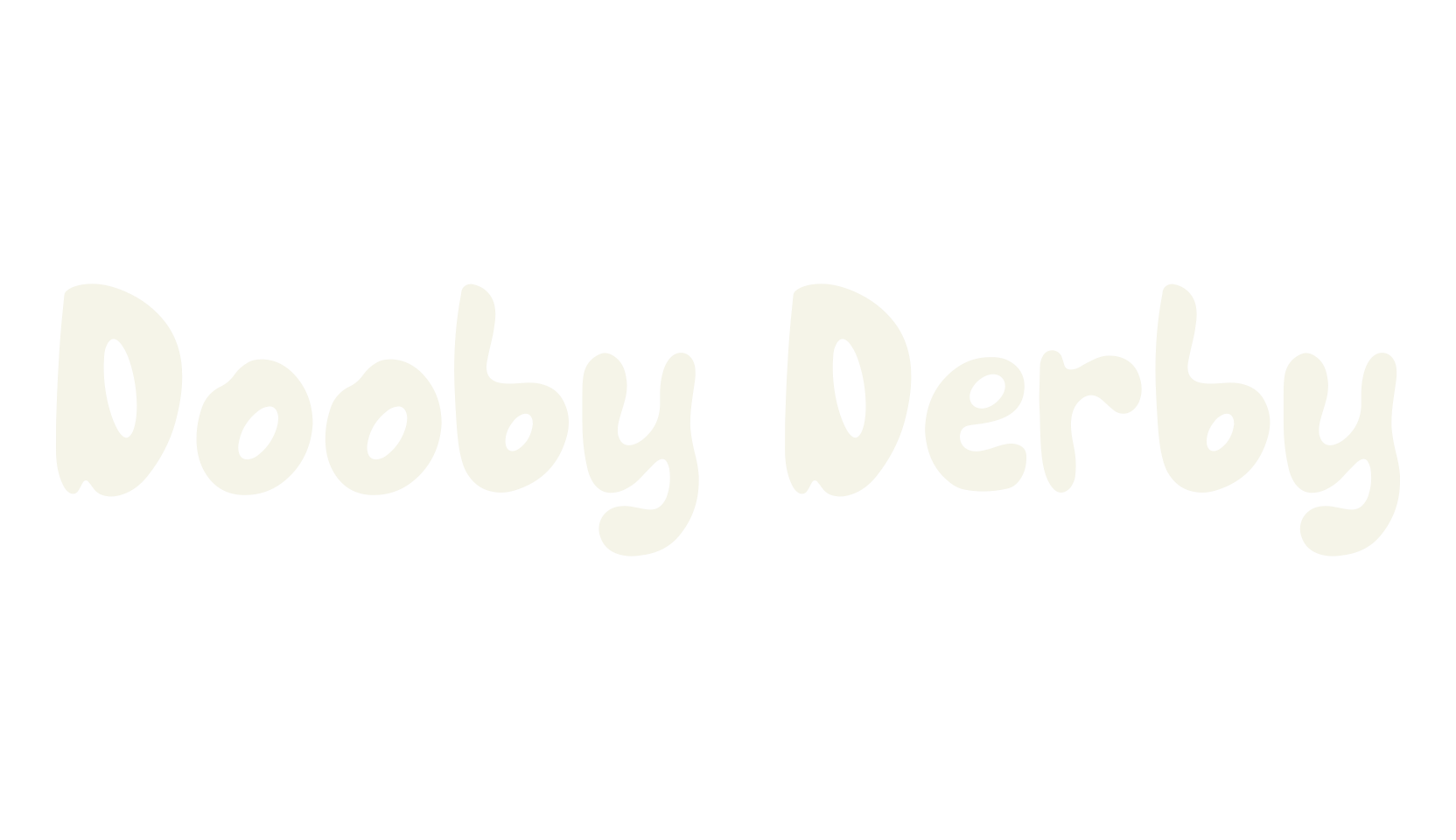 Dooby Derby, handwriting font preview