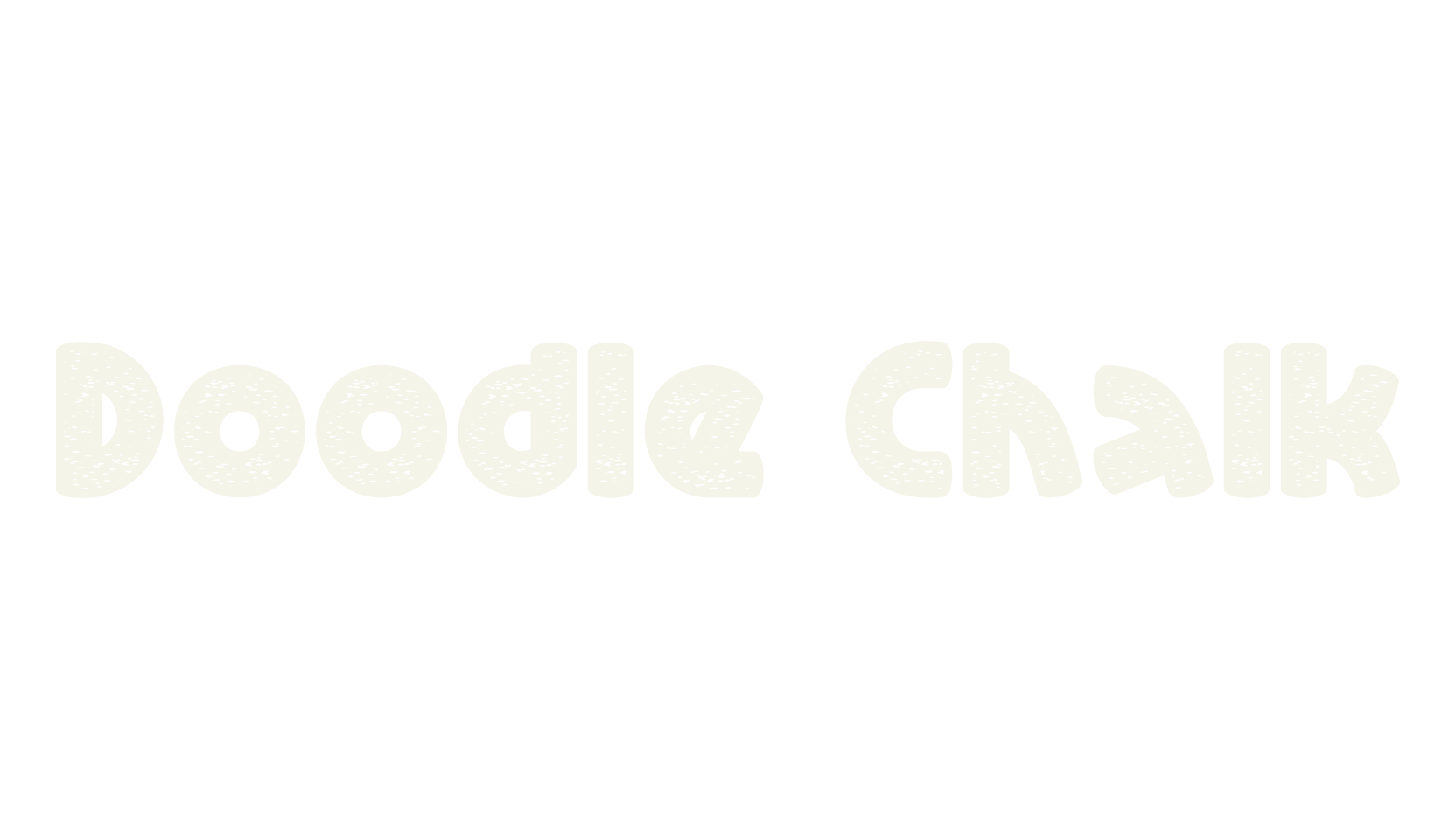 Doodle Chalk, chalk font preview