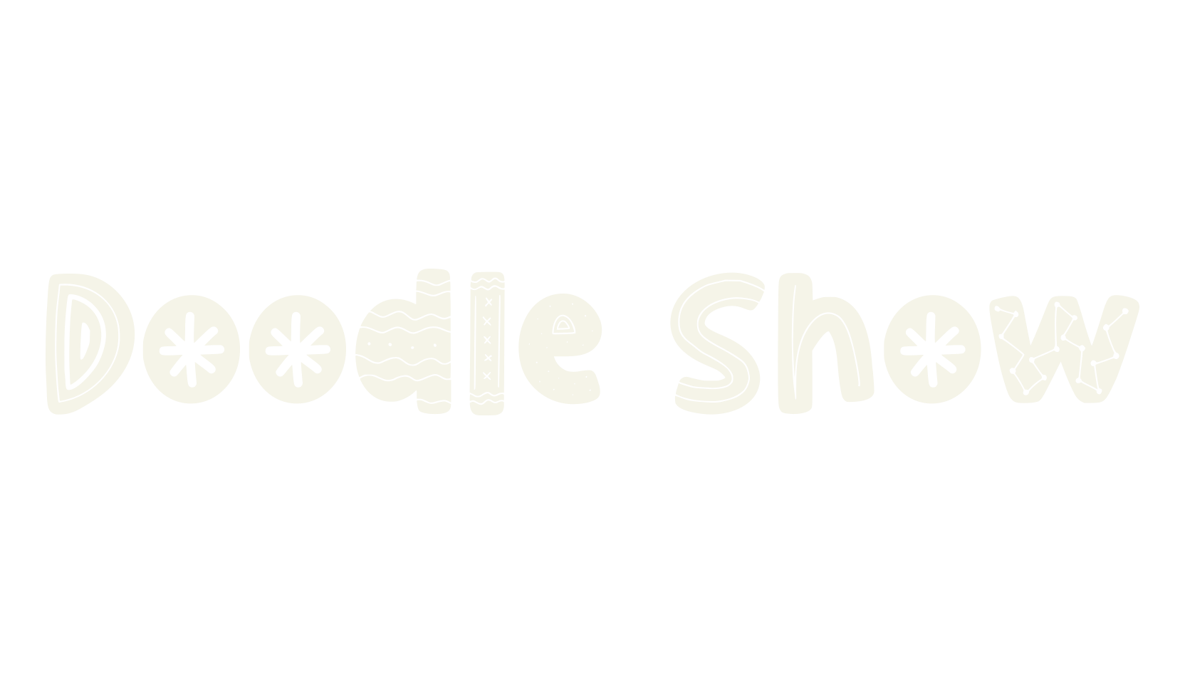 Doodle Show, doodles font preview