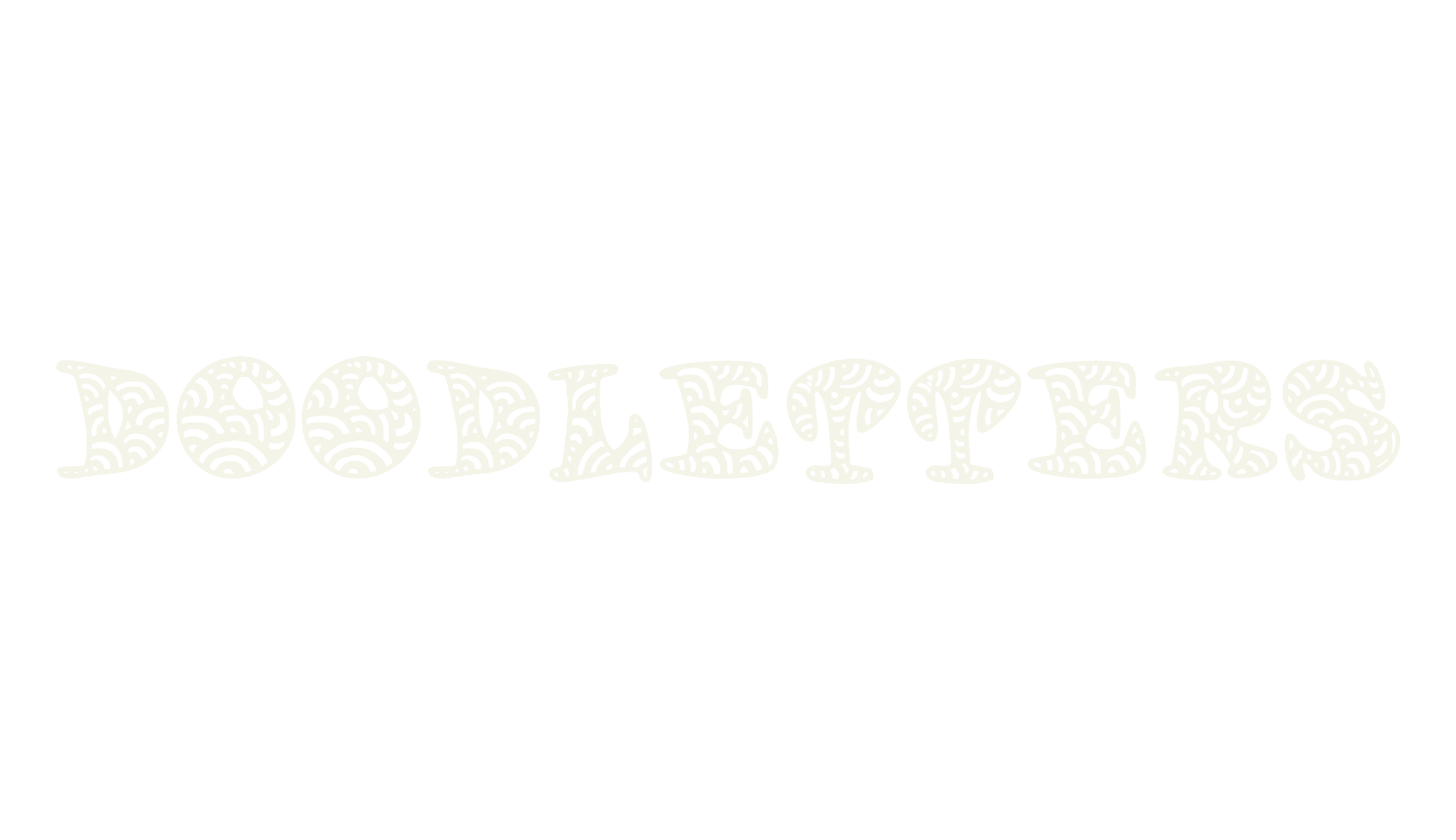 Doodletters, doodles font preview