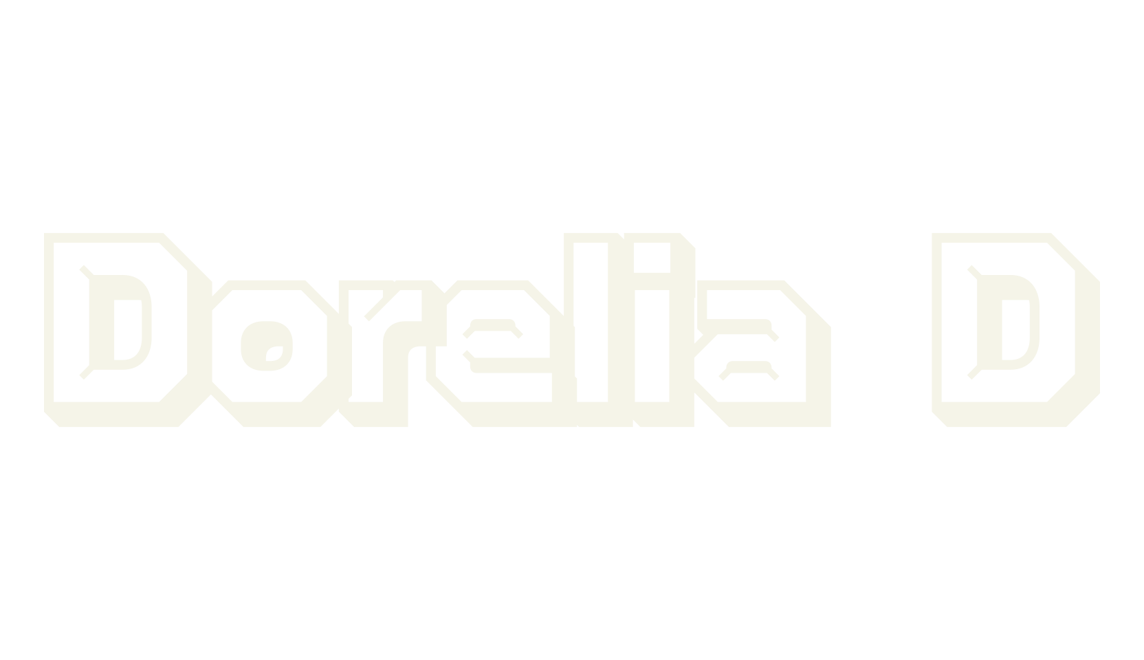 Dorelia 3D, 3d font preview