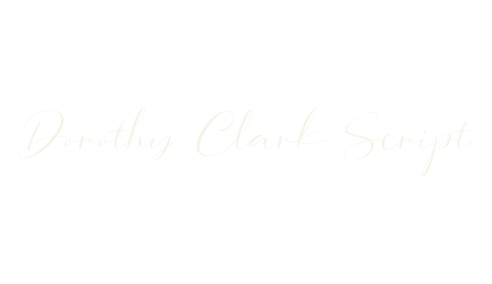 Dorothy Clark Script, fashion script font preview