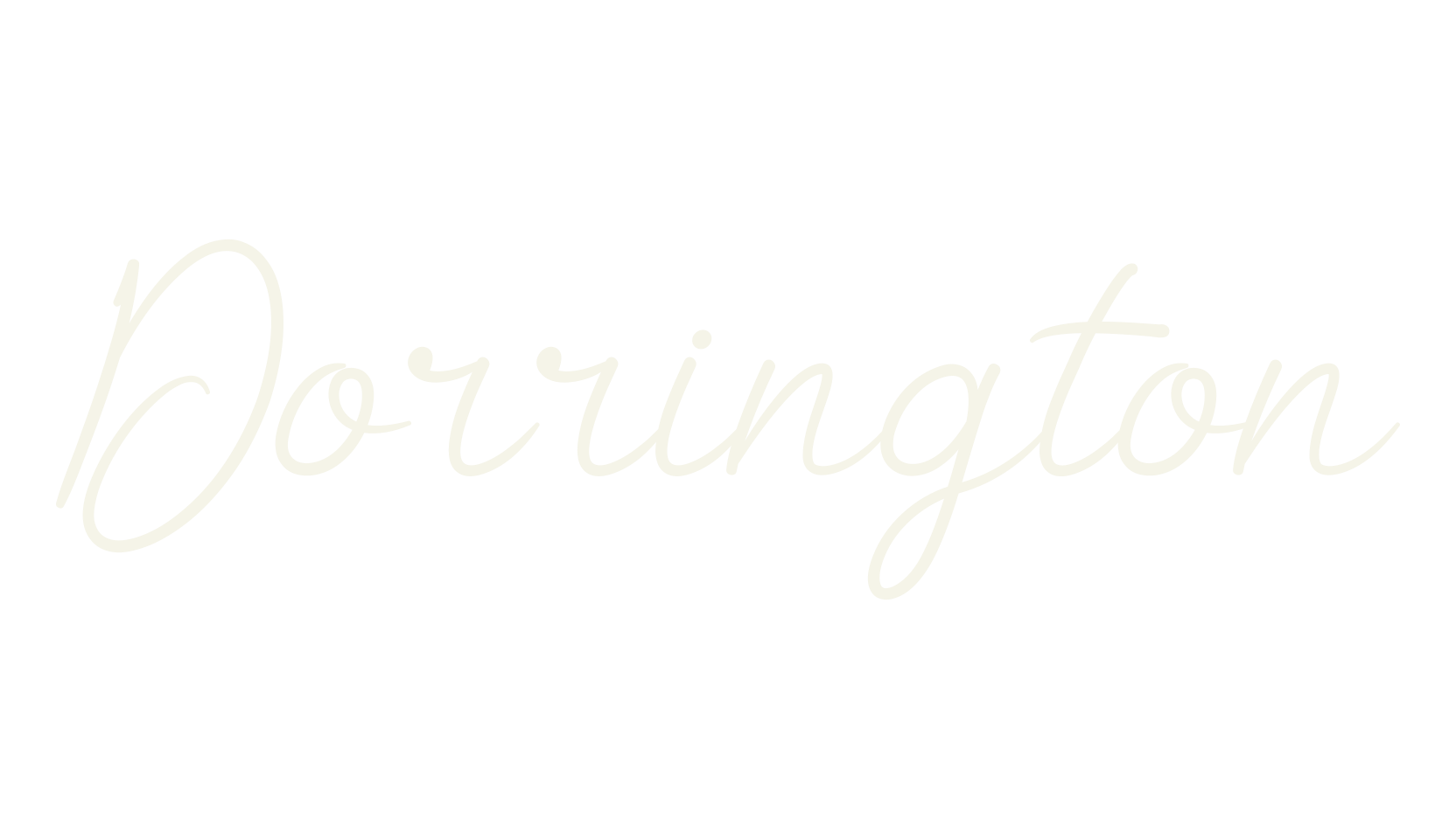 Dorrington, calligraphy font preview